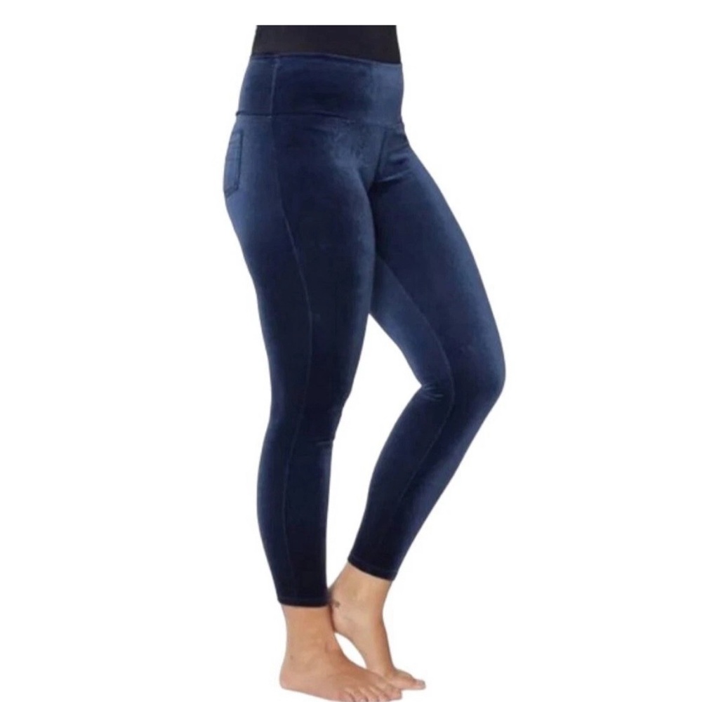 Ruby Ribbon Navy Leggings XL